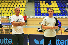 Training in der Tischtennis Akademie.