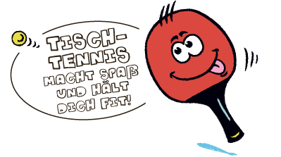Tisch-Tennis macht Spaß und hält dich fit!